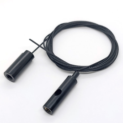 Suspensão preta do fio que pendura o acessório de Kit Self-Locking Wire Gripper Track para a iluminação