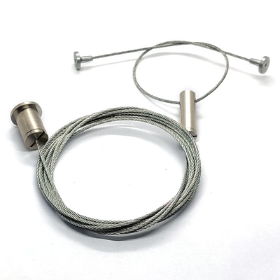 Suspensão clara Kit With Adjust Cable Gripper e corda de fio inoxidável
