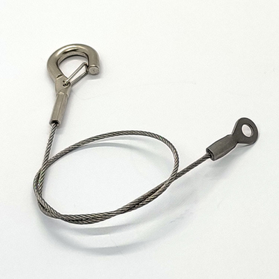 Encaixes de aço inoxidável do ilhó da corda de fio com segurança de suspensão das ferramentas do gancho para luzes exteriores