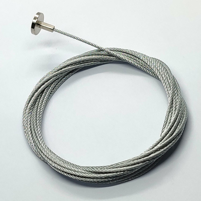Estilingue flexível 7X7 Lanyard Stainless Steel Wire Rope do cabo de fio do terminal da forma de T