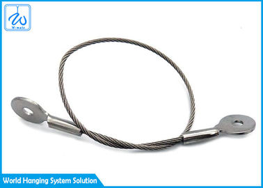 A corda de fio de aço lança o olho do cabo da segurança da mola de extensão e os muitos tempos do olho