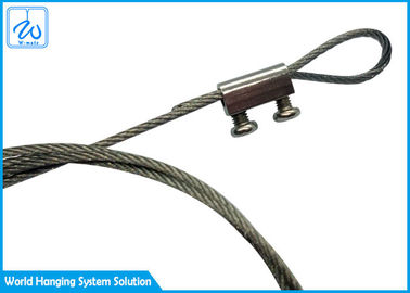 O cabo da segurança do fim e do gancho do laço da corda de fio Sus304 para o teto conduzido ilumina-se para baixo