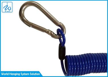 O OEM/ODM bobinou a correia retrátil da segurança da ferramenta da corda do cabo com Carabiner