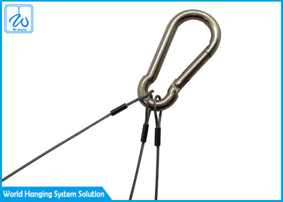 Corda de fio de aço inoxidável da braçadeira de corda de Kit With Cable Gripper Wire da suspensão do ar