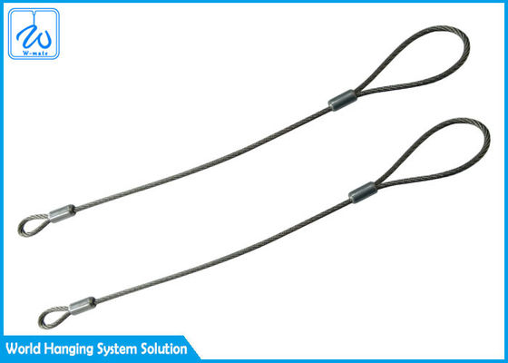 O estilingue dobrado de aço inoxidável da corda de fio do olho do único pé estampa os encaixes para o sistema de suspensão