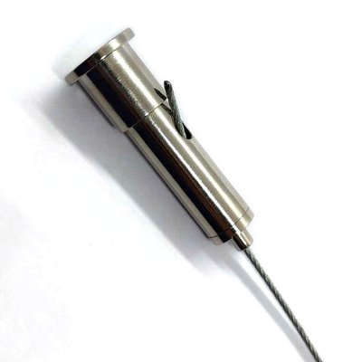Eletro de aço inoxidável simples que galvaniza a braçadeira de corda do fio do grampo de único cabo Din741