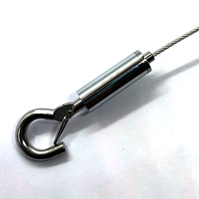 Eletro de aço inoxidável simples que galvaniza a braçadeira de corda do fio do grampo de único cabo Din741
