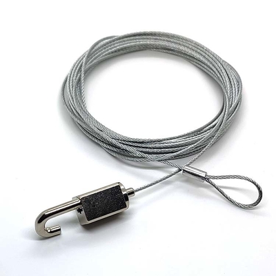 Corda de fio de Art Hook Cable Gripper Nylon da galeria com dar laços para a imagem de suspensão