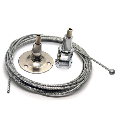 Prendedor do cabo da forquilha com travamento do sistema do painel do sinal da exposição de Pin Steel Wire Rope Cable