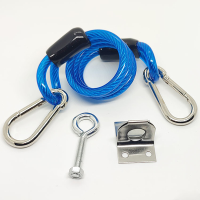 Bobina Lanyard Attaches To Belt Loops ou correia da ferramenta de Lanyard Bungee Coil Key Chain da segurança das bolsas