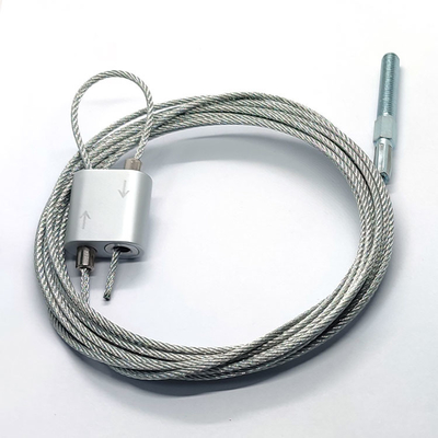 Suspensão Kit Adjustable Hanging Wire Kit do ferro com o prendedor dando laços para a luz de painel conduzida