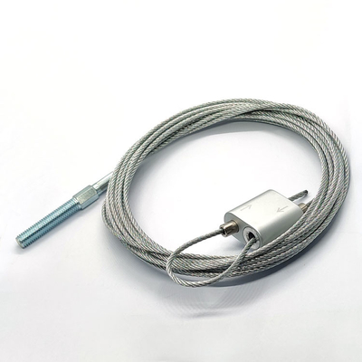 Suspensão Kit Adjustable Hanging Wire Kit do ferro com o prendedor dando laços para a luz de painel conduzida