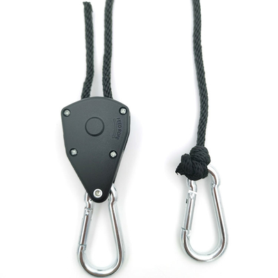 1/8luch crescem de iluminação ganchos ajustáveis da catraca da corda da corda da catraca dos ganchos o fio do estilingue que da polia para o diodo emissor de luz cresce a barraca leve