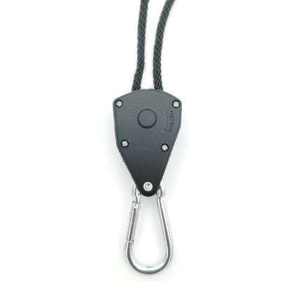 Chin Up Black Color o gancho 68kg/150lbs da corda do Metal Gear de 1/8 de polegada cresce o gancho de Rachet das luzes