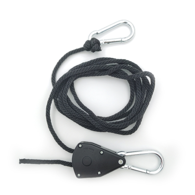 O PVC revestiu o estilingue da corda de fio com o gancho instantâneo e os ilhós para o fio do gancho da segurança