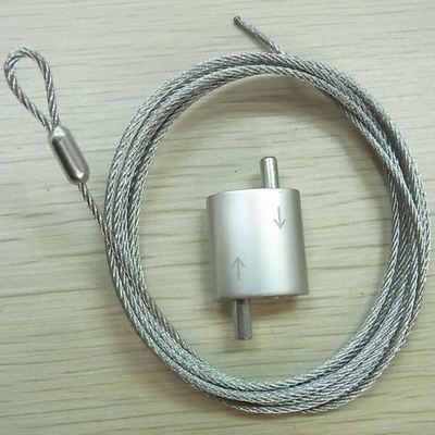 Prendedor do laço do prendedor da corda de fio do sistema de suspensão do prendedor do cabo com o cortador de fio para a cesta e a canalização do cabo da suspensão