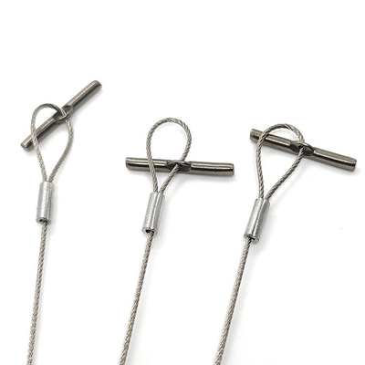 Pés ajustáveis do comprimento os quatro galvanizaram o potenciômetro da planta da corda de fio de aço que pendura Kit With Metal Hook