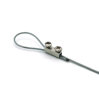 Metal de alavanca do bujão de Matte Silver Elastic Stopper Cord do fechamento do cabo do bujão do ajustador do cabo
