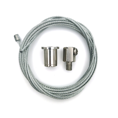 Grampos de corda frente e verso do fio que leve o sistema de suspensão que pendura Kit Wire Rope Cable Gripper