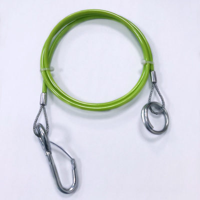 Cabo de aço inoxidável de revestimento da segurança da corda de fio do estilingue da corda de fio de aço do PA do PVC do plutônio de TPU