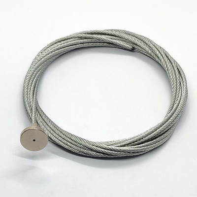 Estilingue flexível 7X7 Lanyard Stainless Steel Wire Rope do cabo de fio do terminal da forma de T
