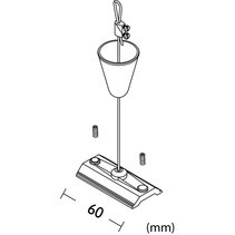Braçadeira de extensão de design personalizado garra de cabo de aço para kits de suspensão de iluminação linear