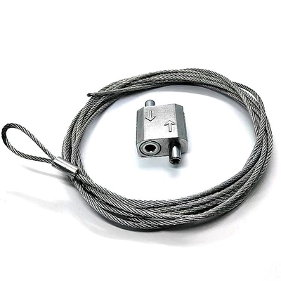 Conector de agarrador de cabo de alumínio de latão anodizado natural para todas as conexões