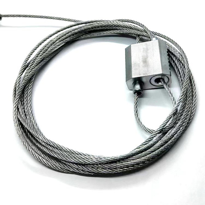 Conector de agarrador de cabo de alumínio de latão anodizado natural para todas as conexões
