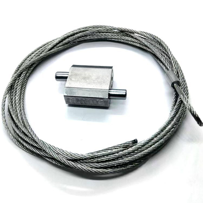Conector de agarrador de cabo de alumínio de latão anodizado natural para todas as conexões