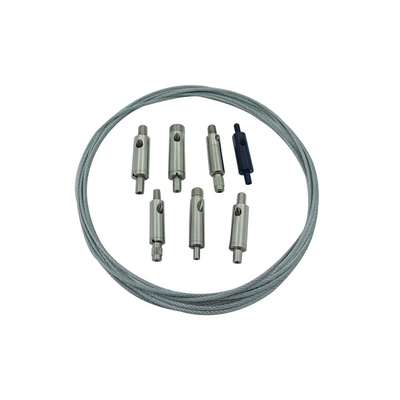 Acessórios de iluminação suspensos Apertador de cabo ajustável com fio masculino