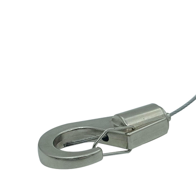 Grelha de cabo personalizada OEM com gancho de mola para sistema de suspensão de cabo