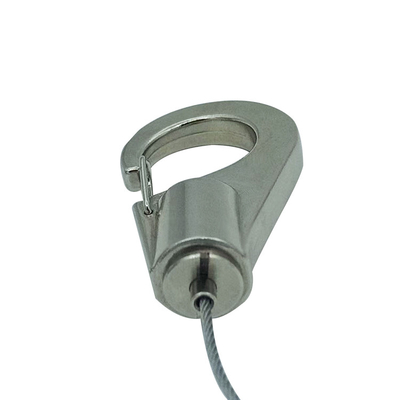 Grelha de cabo personalizada OEM com gancho de mola para sistema de suspensão de cabo