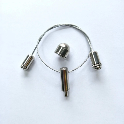 Sistema de agarrador de cabo de metal montado no teto para iluminação interna