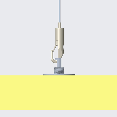 Suspensão com conector rígido e fixação de âncora de absorção