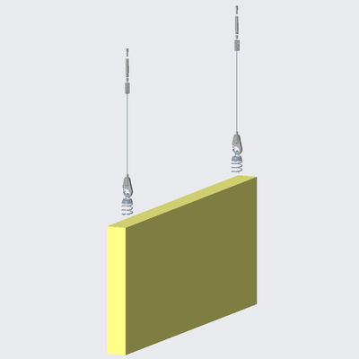 Fácil de consertar Conecte o Anchor do Absorvedor do Painel Acústico do Kit de Fios do Sistema de Pendura