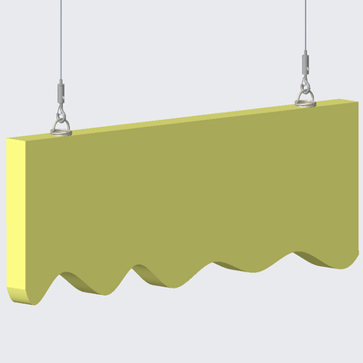 Sistema de pendurar painel acústico com âncora espiral ajustável 1.5mm corda de arame