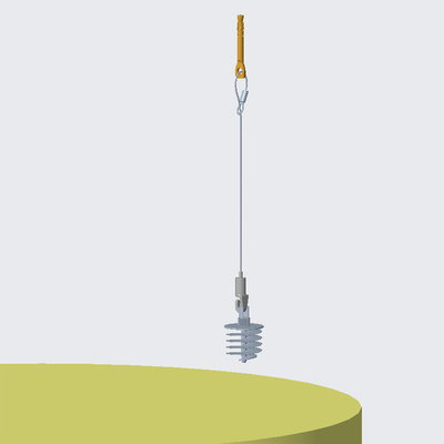Conectar o absorvedor com o kit de fio ajustável para o sistema de suspensão acústica do teto