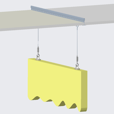 T Bar Twist Clip com fixação de ponta de barril para grelha de teto suspensa