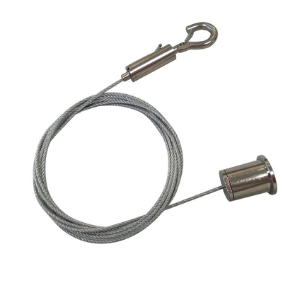 Kit de suspensão de cabos Sistema de agarrador de gancho de cabo de metal montado no teto para painéis de amortecimento de som