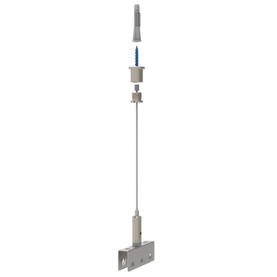 Instalação de cabos para parede de suporte de tecto Dispositivo de defleção de parafuso Anchor de parafuso Pendente de teto acústico