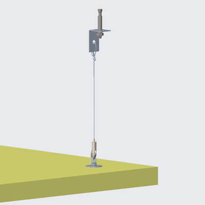 Fácil de ligar candelabro painel acústico kit de fio sistema de suspensão material de amortecimento de som