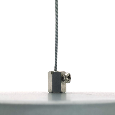 Grampos de cabos de arame para construção e exibição com kit de suspensão