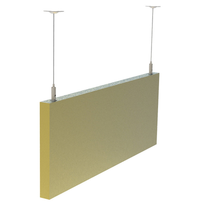 Painéis de parede de absorção acústica sonora personalizáveis com Kit de Arame Ajustável para painéis de teto led