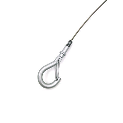 Sistema de fixação de cabos em espiral com um gancho de escorregamento