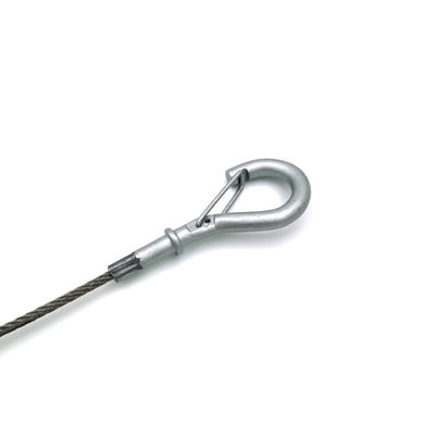 Fixador de Cabo em Loop Com Gancho de Engate Sistemas de Suspensão por Fio para Dutos de Ventilação Tamanho do Cabo de Aço 3.0*4500MM