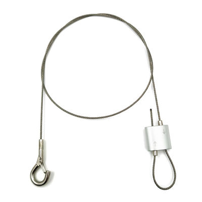 Kit de suspensão para alto-falante pendente Cabo de arame de segurança com agarrador em espiral para alto-falante montado no teto para pendurar câmera de bloqueio de luz Diy alto-falante no salão bar loja de exposições