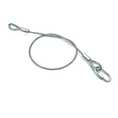 Corda de segurança para alto-falantes com fio de corda Diâmetro 3mm comprimento 60cm ou personalizável