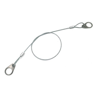 Cabo de segurança de aço inoxidável para alto-falante, fio de segurança para alto-falantes de teto montados no teto ou na parede, adiciona segurança para luzes suspensas, trava de câmera, alto-falante DIY em salão, carro, bar, exposição