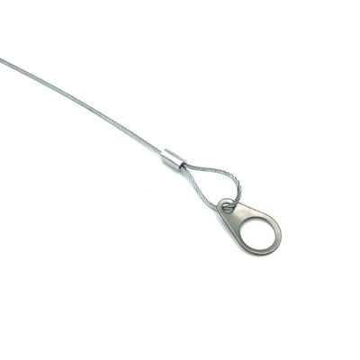 Cabo de segurança de aço inoxidável para alto-falante, fio de segurança para alto-falantes de teto montados no teto ou na parede, adiciona segurança para luzes suspensas, trava de câmera, alto-falante DIY em salão, carro, bar, exposição