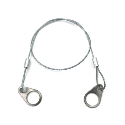 Cabo de segurança de aço inoxidável para alto-falante, fio de segurança para alto-falantes de teto montados no teto ou na parede, adiciona segurança para luzes suspensas, trava de câmera, alto-falante DIY em salão, carro, bar, exposição